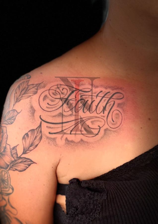 Floral-Tattoo von Needle & Ink